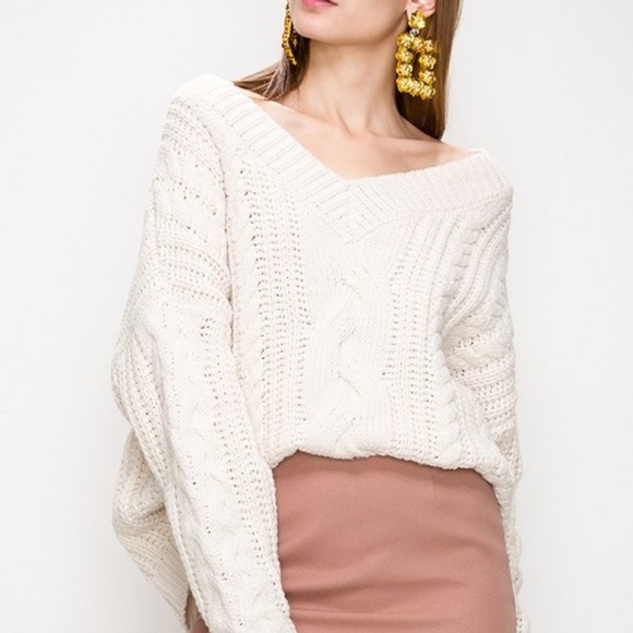Sweaters - Cable Knit Sweater